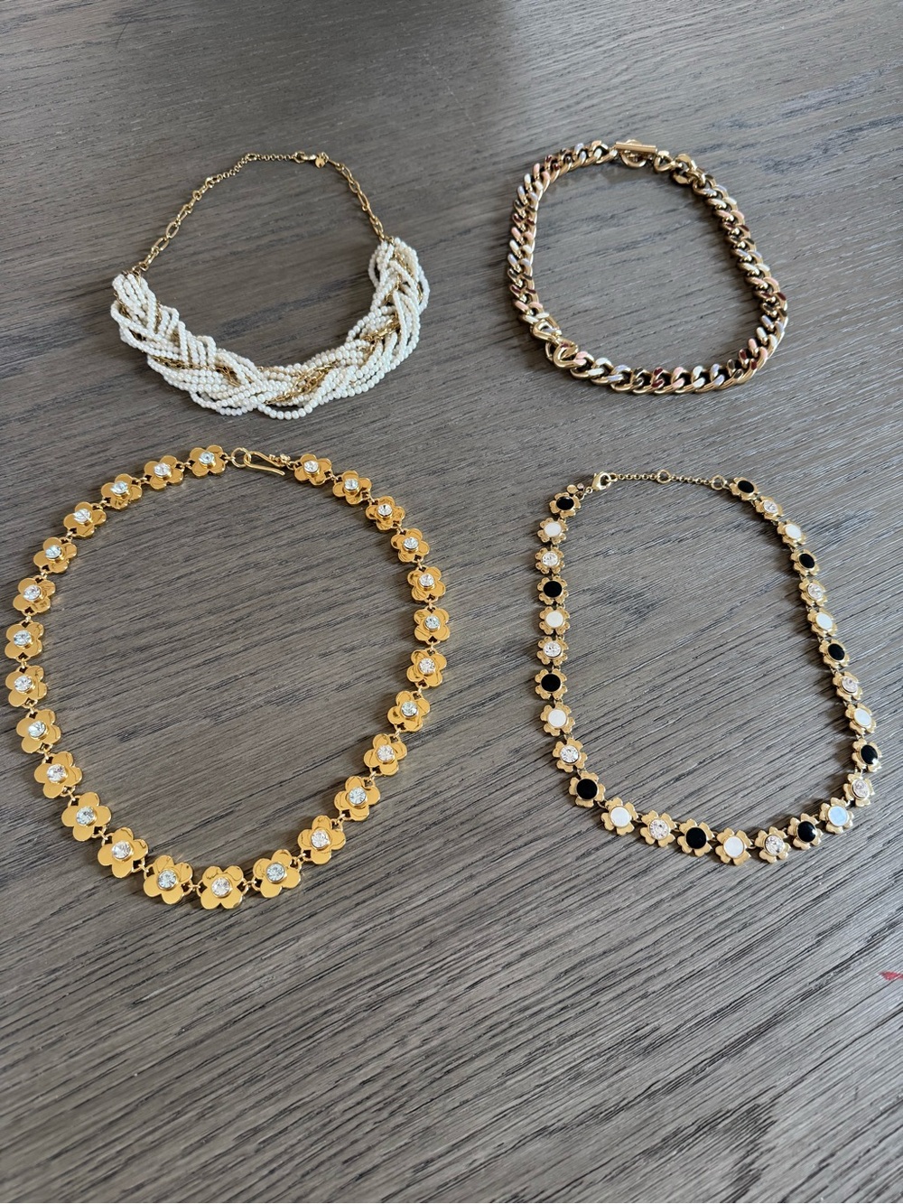 Lot of four Ann Taylor statement necklaces